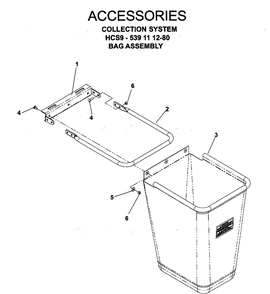 Accessories Diagram and Parts List for IZ5223 (968999526)(2006-08) Husqvarna Lawn Mower