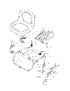 Seat Diagram and Parts List for Z254-967324101-00  Husqvarna Lawn Mower