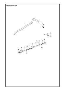 Radiator Diagram and Parts List for P520D (967602001)(2016) Husqvarna Lawn Mower