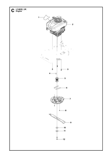 Part Location Diagram of 505524101 Husqvarna Mower Blade