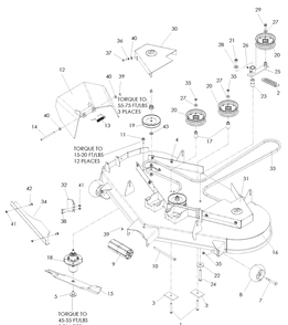 52 Inch Cutting Deck Diagram and Parts List for EZ4624 (968999657)(2008-08) Husqvarna Lawn Mower