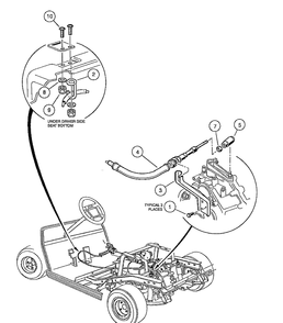 Transmission Cable - Gasoline Vehicle Diagram and Parts List for HUV4210GXP 2005-06 Husqvarna Lawn Tractor