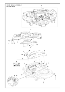 Part Location Diagram of 535592902 Husqvarna Parallel Rod Assembly