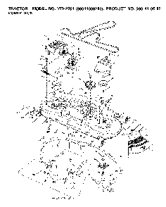 Mower Deck / Cutting Deck Diagram and Parts List for YTH2754TWIN (96041006200, 960410062)(2007-04) Husqvarna Lawn Tractor
