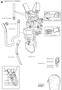 Harness Trio Balance Diagram and Parts List for HARNESSTRIOBALANCE 2007-08 Husqvarna Workwear