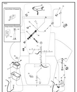 Electrical Diagram and Parts List for YTH1942 (96048010200)(2021-7) Husqvarna Lawn Tractor
