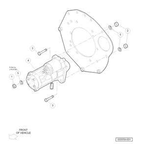 Starter Diagram and Parts List for HUV4421DXP 2006-11 Husqvarna Lawn Tractor