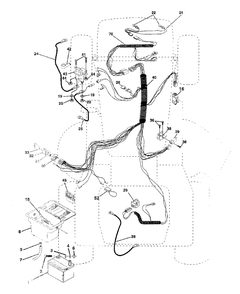 Electrical Diagram and Parts List for YT150 (954840021-B)(1996-04) Husqvarna Lawn Tractor