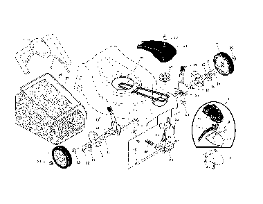 Drive control/gear case/wheels Diagram and Parts List for 917376823  Husqvarna Lawn Mower