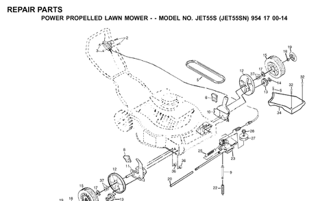 Part Location Diagram of 532172502 Husqvarna Cable Assy