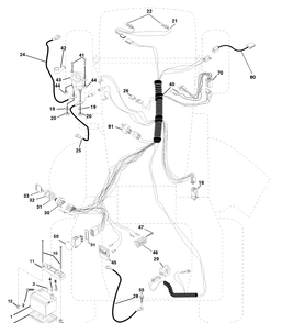 Electrical Diagram and Parts List for YTH160 (954140008B)(1998-07) Husqvarna Lawn Mower