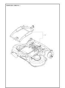 Part Location Diagram of 967272501 Husqvarna Cutting Deck
