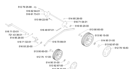 Part Location Diagram of 513928700 Husqvarna Spring