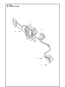 Electrical Diagram and Parts List for 320IB  Husqvarna Leaf Blower / Vacuum