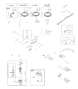 Controls Diagram and Parts List for 31Q5070005H1 2017-01 Husqvarna Engine