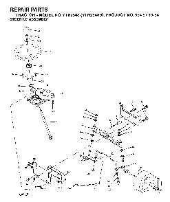 Steering Diagram and Parts List for YTH2548B (954571984)(2004-06) Husqvarna Lawn Tractor