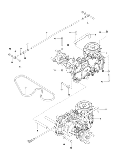 Hydraulic Pump- Motor Diagram and Parts List for RZ4219 (966809002)(2013-10) Husqvarna Lawn Mower