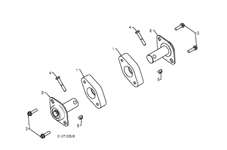 Auger Housing Impeller 5 Diagram and Parts List for 5524ST (96191001612)(2012-08) Husqvarna Snow Blower