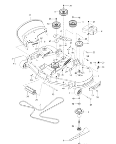 Mower Deck / Cutting Deck Diagram and Parts List for Z248F (96784480101)(2018-10) Husqvarna Lawn Mower