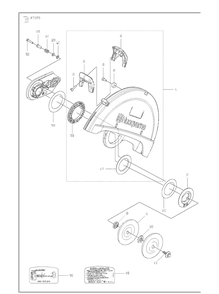 Guards 2 Diagram and Parts List for K1270 (K1270 Rail)(2016-07) Husqvarna Table Saw Accessories