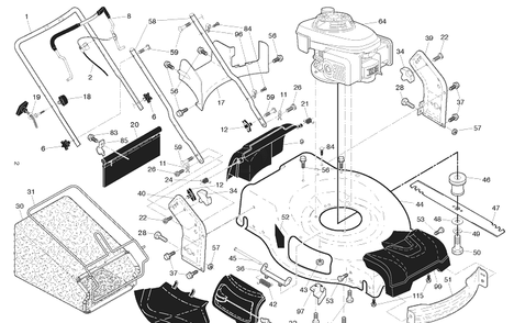 Frame And Engine Diagram and Parts List for HU700H (96143012801)(2018-09) Husqvarna Lawn Mower