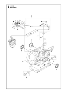Part Location Diagram of 588014701 Husqvarna Crankcase