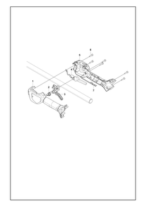 Handle Diagram and Parts List for 525IDEPSMADSAW  Husqvarna Pole Saw
