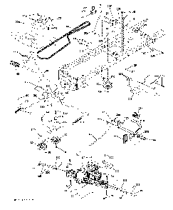Drive Diagram and Parts List for YTH200TWIN (96041006302)(2009-10) Husqvarna Lawn Tractor