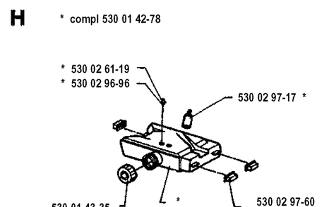 Fuel Tank Diagram and Parts List for 26LC 19931800001-Current Husqvarna Edger