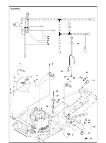 Electrical Diagram and Parts List for R216TAWD (967847101)(2019-01) Husqvarna Lawn Mower
