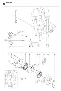 Harness Diagram and Parts List for FLEX 2009-03 Husqvarna Workwear