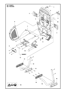 Part Location Diagram of 581472301 Husqvarna Cable Clamp