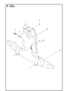 Harness Diagram and Parts List for 550IBTX  Husqvarna Leaf Blower / Vacuum