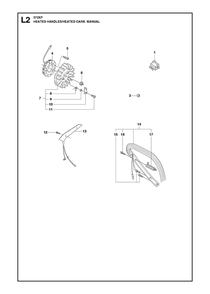Heated Handles Diagram and Parts List for 372XP-372XPG 372 XP W - 372 XP GW Husqvarna Chainsaw
