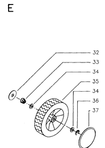 Wheels And Tires 3 Diagram and Parts List for JET48  Husqvarna Lawn Mower