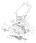 Part Location Diagram of 540054005 Husqvarna Lower Handle Assembly.