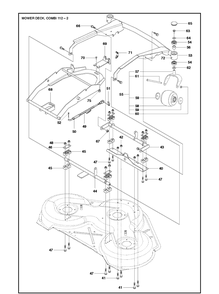 Part Location Diagram of 590355601 Husqvarna Deck Frame
