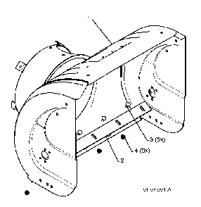 Auger Housing And Impeller Diagram and Parts List for 12527SB96193005600 2010-07 Husqvarna Snow Blower