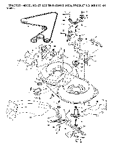 Mower Deck / Cutting Deck Diagram and Parts List for CTH220TWIN (96061019100, 960610191)(2007-04) Husqvarna Lawn Tractor