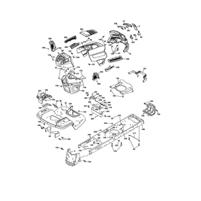 Chassis Diagram and Parts List for GTH52XLS-96045005700  Husqvarna Lawn Tractor
