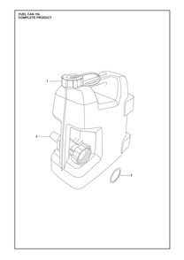 Complete Product Diagram and Parts List for FUELCAN15L  Husqvarna Lawn Tractor Accessories