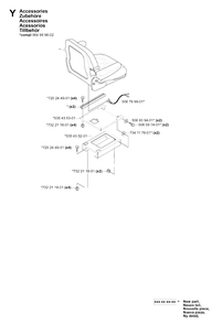 Accessories Diagram and Parts List for PF18 (953522401)(2004-06) Husqvarna Lawn Tractor