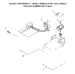 Battery Diagram and Parts List for R52EC (954170058)(2003-01) Husqvarna Lawn Mower