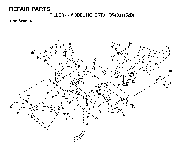 Part Location Diagram of 532008386 Poulan Bracket, Shield Tine (AYP part number)