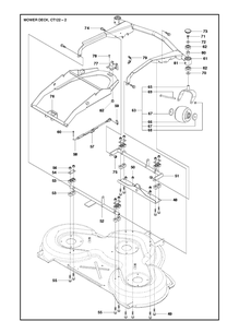 Part Location Diagram of 586209702 Husqvarna Deck Attachment