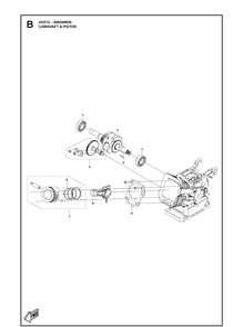 Part Location Diagram of 599348590 Husqvarna Crankshaft