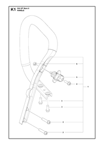 Part Location Diagram of 582014903 Husqvarna HANDLE SYSTEM