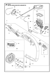 Part Location Diagram of 590688101 Husqvarna Generator Stator