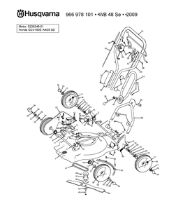 Part Location Diagram of 503329902 Husqvarna Gearbox Assy