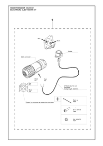 Electrical Diagram and Parts List for ARST4100QV1  Husqvarna Lawn Tractor Accessories